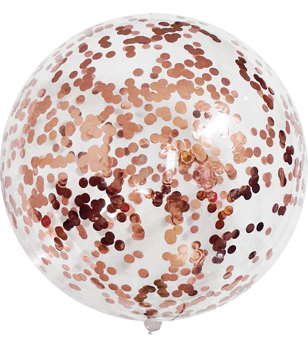 Imagen de Globo burbuja con confeti Descripcion: Globo burbuja con confeti dentro 